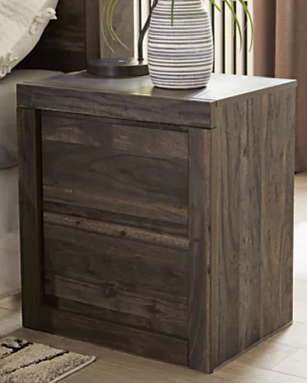 Vay Bay Bookcase Queen Bed with Night Stand & Mirror