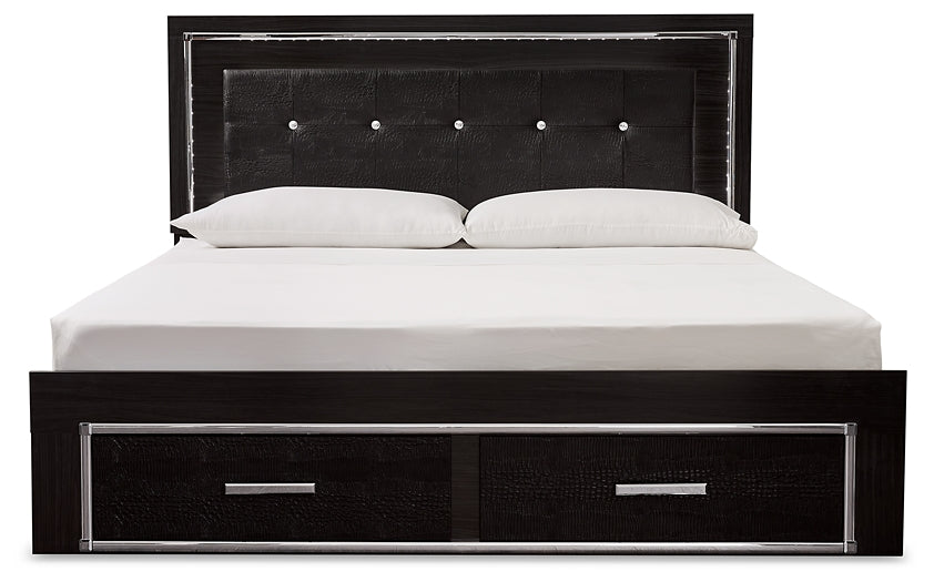 Kaydell  Upholstered Panel Bed With Storage