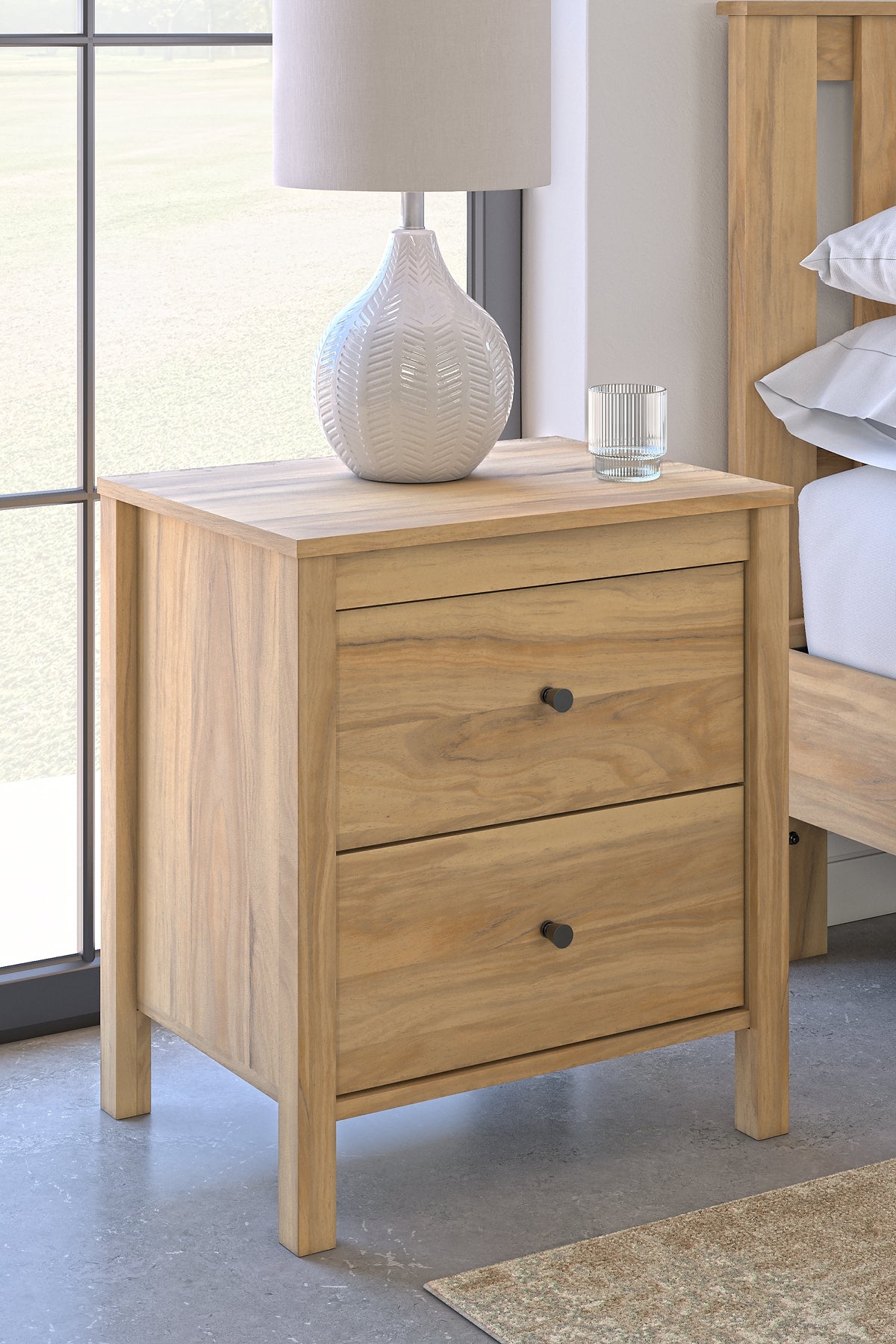 Bermacy Two Drawer Night Stand