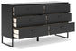 Socalle Queen Platform Bed with Dresser, Chest and 2 Nightstands