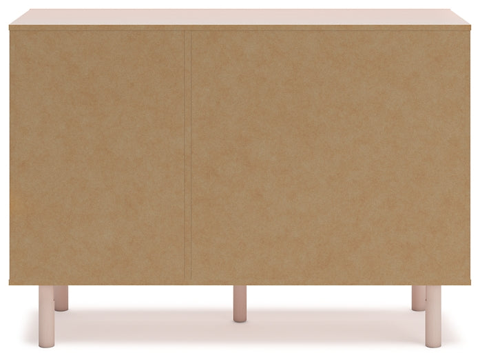 Wistenpine Twin Upholstered Panel Headboard with Dresser