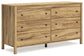 Bermacy Full Platform Panel Bed with Dresser and Nightstand