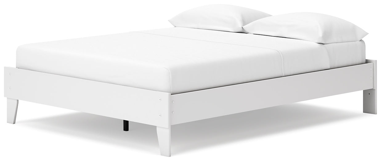 Socalle Queen Platform Bed with Dresser, Chest and Nightstand