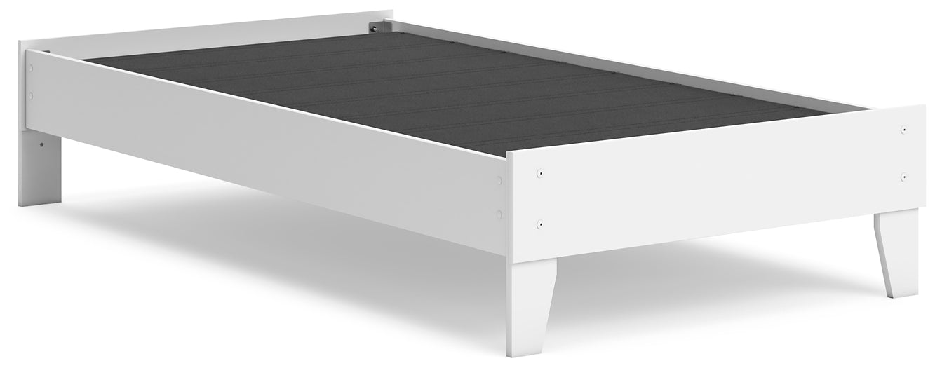 Hallityn Twin Platform Bed with Nightstand