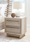 Hasbrick Queen Panel Headboard with Mirrored Dresser and Chest