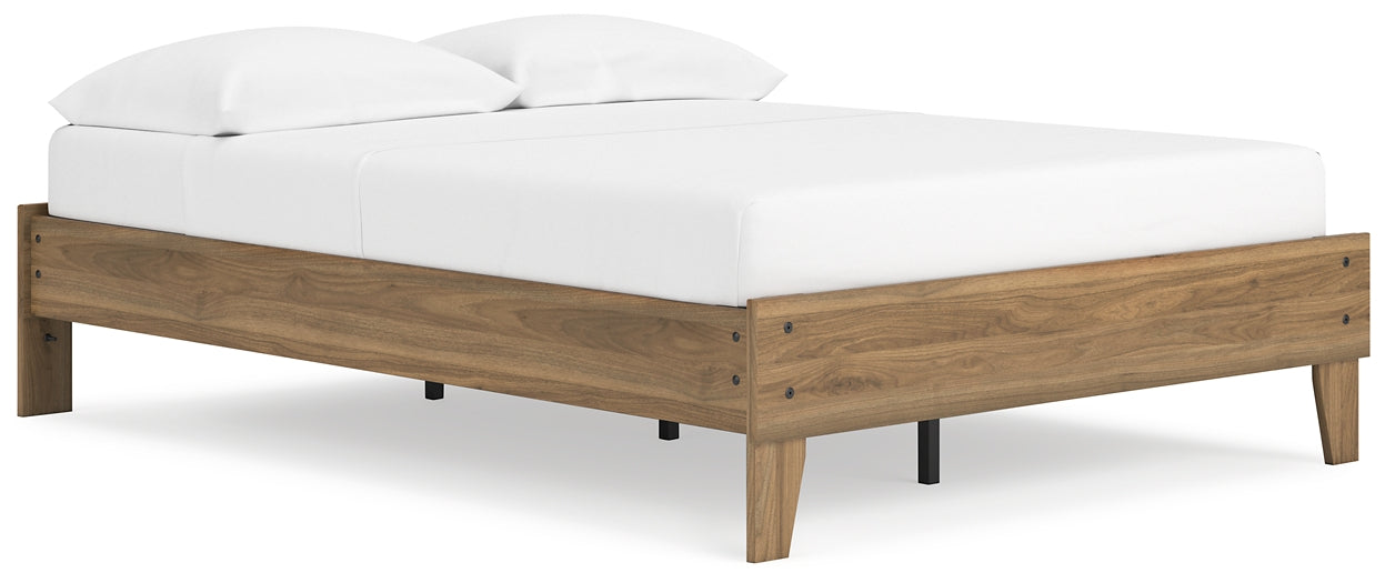 Deanlow Full Platform Bed with Dresser and 2 Nightstands