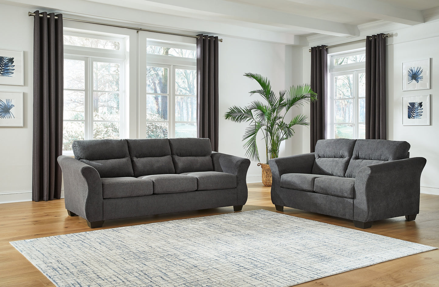 Miravel Sofa and Loveseat