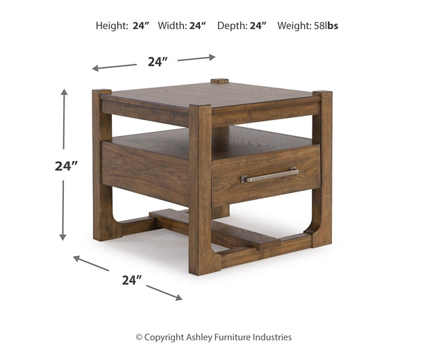 Cabalynn Coffee Table with 2 End Tables