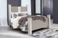 Surancha Queen Poster Bed with Mirrored Dresser