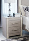 Surancha Queen Panel Bed with Mirrored Dresser and 2 Nightstands